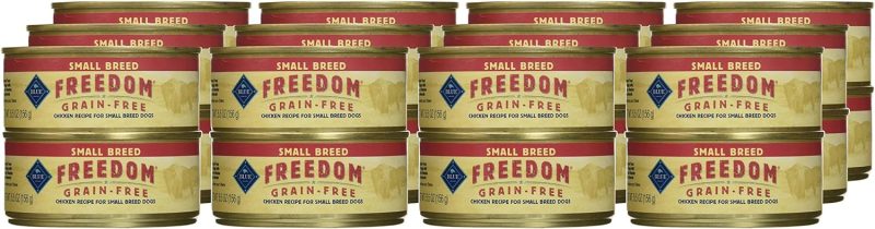 Blue Buffalo Freedom Grain Free Natural Adult Small Breed Wet Dog Food, Chicken 5.5oz cans (Pack of 24) - Image 9