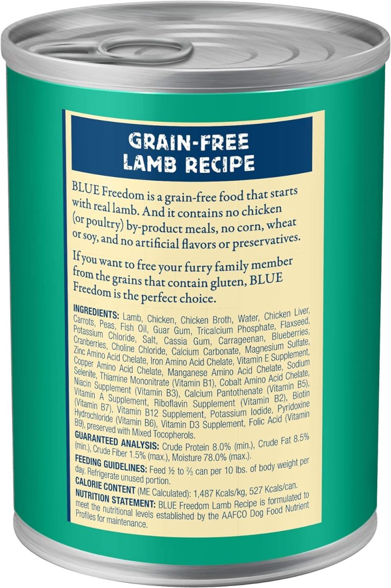Blue Buffalo Freedom Grain Free Natural Adult Wet Dog Food, Chicken 12.5oz cans (Pack of 12) - Image 45