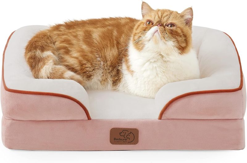 Bedsure Orthopedic Dog Bed for Medium Dogs -Foam Sofa with Removable Washable Cover, Waterproof Lining and Nonskid Bottom Couch, - Image 343