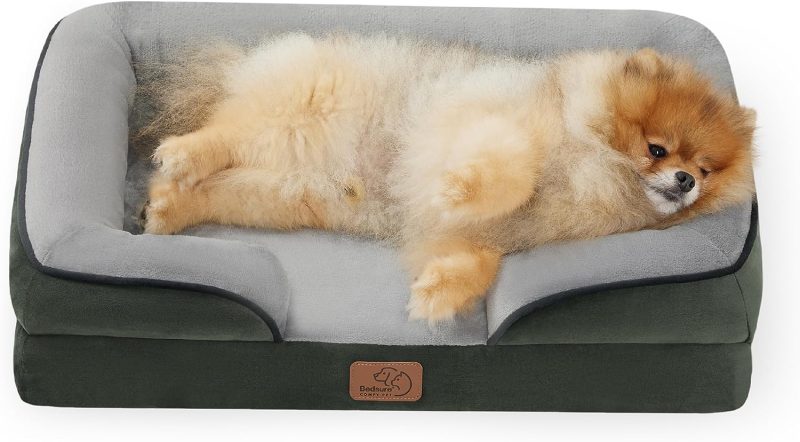 Bedsure Orthopedic Dog Bed for Medium Dogs -Foam Sofa with Removable Washable Cover, Waterproof Lining and Nonskid Bottom Couch, - Image 108