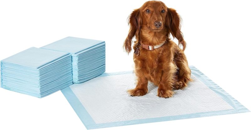 Amazon Basics Dog and Puppy Pee Pads with Leak-Proof Quick-Dry Design for Potty Training, Standard Absorbency, Regular Size, 22 - Image 38