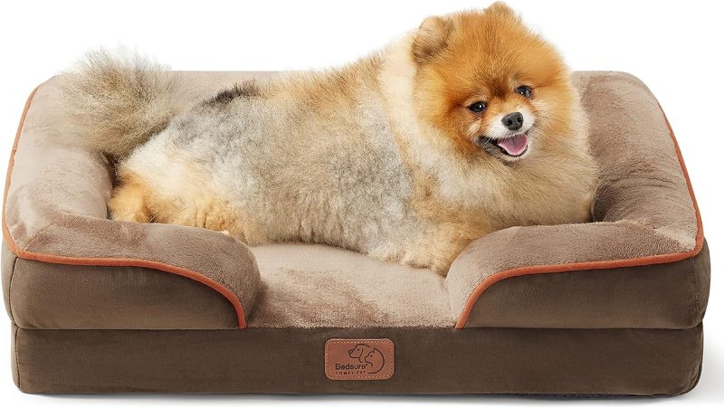 Bedsure Orthopedic Dog Bed for Medium Dogs -Foam Sofa with Removable Washable Cover, Waterproof Lining and Nonskid Bottom Couch, - Image 216
