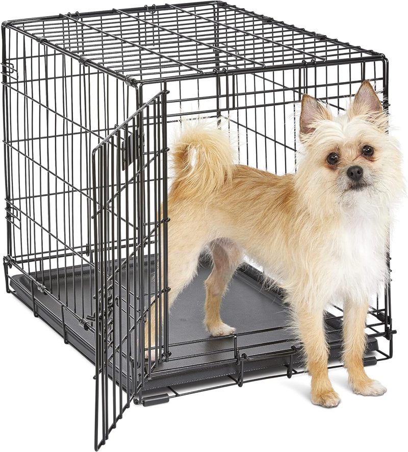MidWest Homes for Pets Newly Enhanced Single & Double Door iCrate Dog Crate, Includes Leak-Proof Pan, Floor Protecting Feet , - Image 76