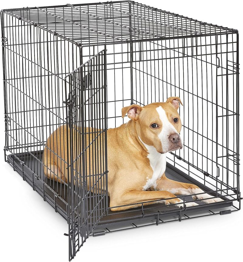 MidWest Homes for Pets Newly Enhanced Single & Double Door iCrate Dog Crate, Includes Leak-Proof Pan, Floor Protecting Feet , - Image 45