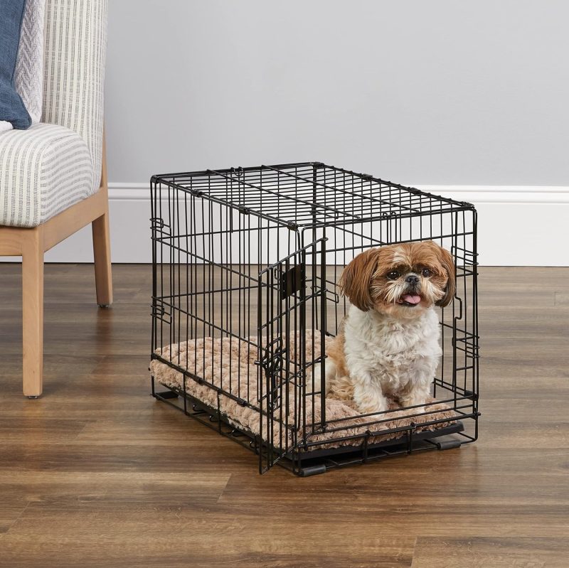 MidWest Homes for Pets Newly Enhanced Single & Double Door iCrate Dog Crate, Includes Leak-Proof Pan, Floor Protecting Feet , - Image 73
