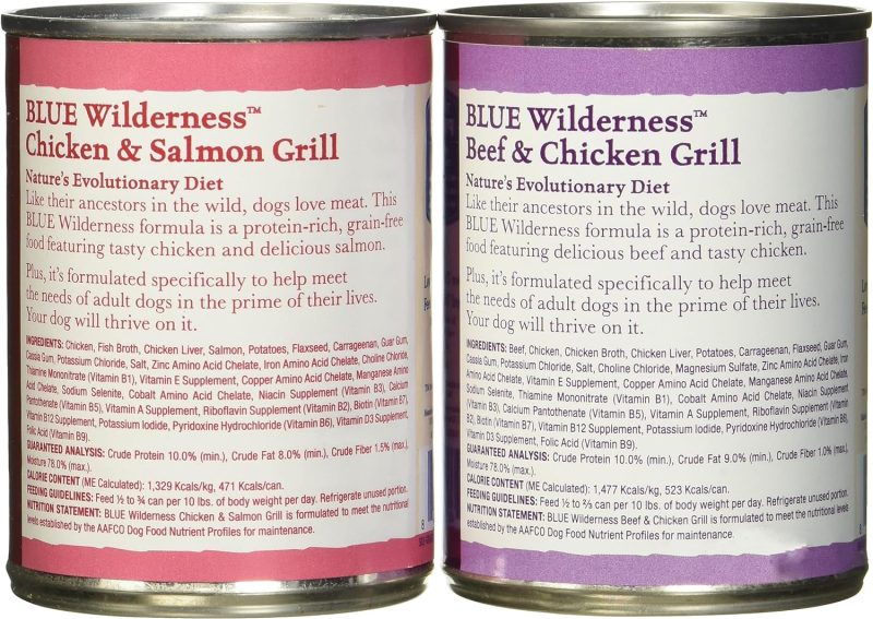 Blue Buffalo Wilderness High Protein Beef and Chicken & Salmon and Chicken Wet Dog Food Variety Pack for Adult Dogs, Grain-Free, - Image 23