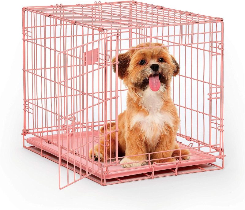 MidWest Homes for Pets Newly Enhanced Single & Double Door iCrate Dog Crate, Includes Leak-Proof Pan, Floor Protecting Feet , - Image 61