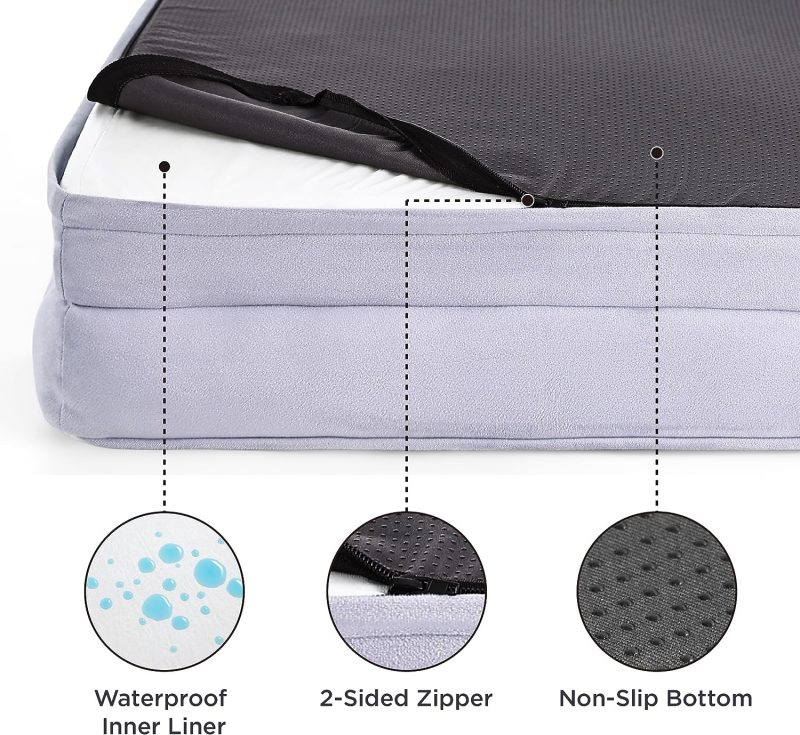 Bedsure Orthopedic Dog Bed for Medium Dogs -Foam Sofa with Removable Washable Cover, Waterproof Lining and Nonskid Bottom Couch, - Image 66
