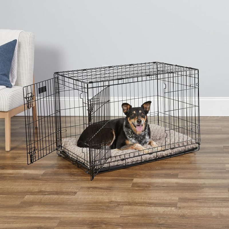 MidWest Homes for Pets Newly Enhanced Single & Double Door iCrate Dog Crate, Includes Leak-Proof Pan, Floor Protecting Feet , - Image 16