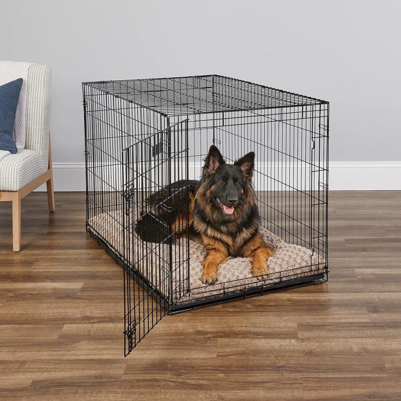 MidWest Homes for Pets Newly Enhanced Single & Double Door iCrate Dog Crate, Includes Leak-Proof Pan, Floor Protecting Feet , - Image 58