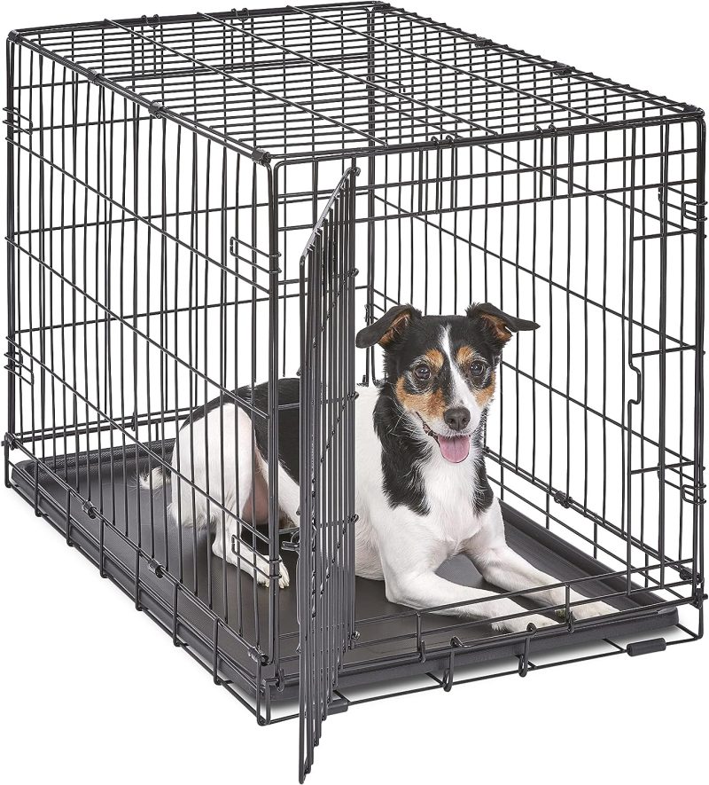 MidWest Homes for Pets Newly Enhanced Single & Double Door iCrate Dog Crate, Includes Leak-Proof Pan, Floor Protecting Feet , - Image 40