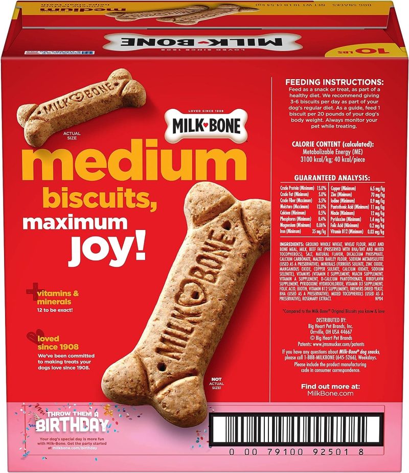 Milk-Bone Original Dog Biscuits, Medium Crunchy Dog Treats, 10 Pound - Image 45