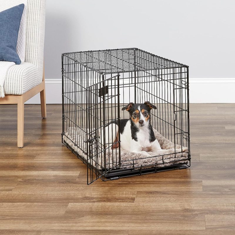 MidWest Homes for Pets Newly Enhanced Single & Double Door iCrate Dog Crate, Includes Leak-Proof Pan, Floor Protecting Feet , - Image 41