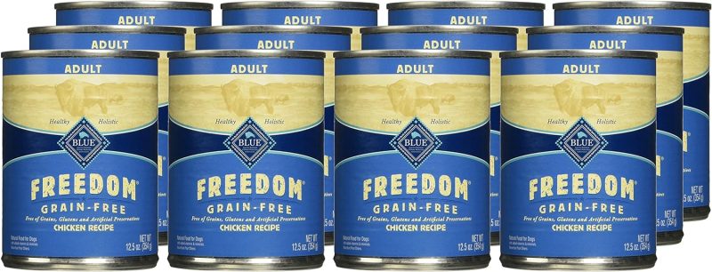 Blue Buffalo Freedom Grain Free Natural Adult Wet Dog Food, Chicken 12.5oz cans (Pack of 12) - Image 21