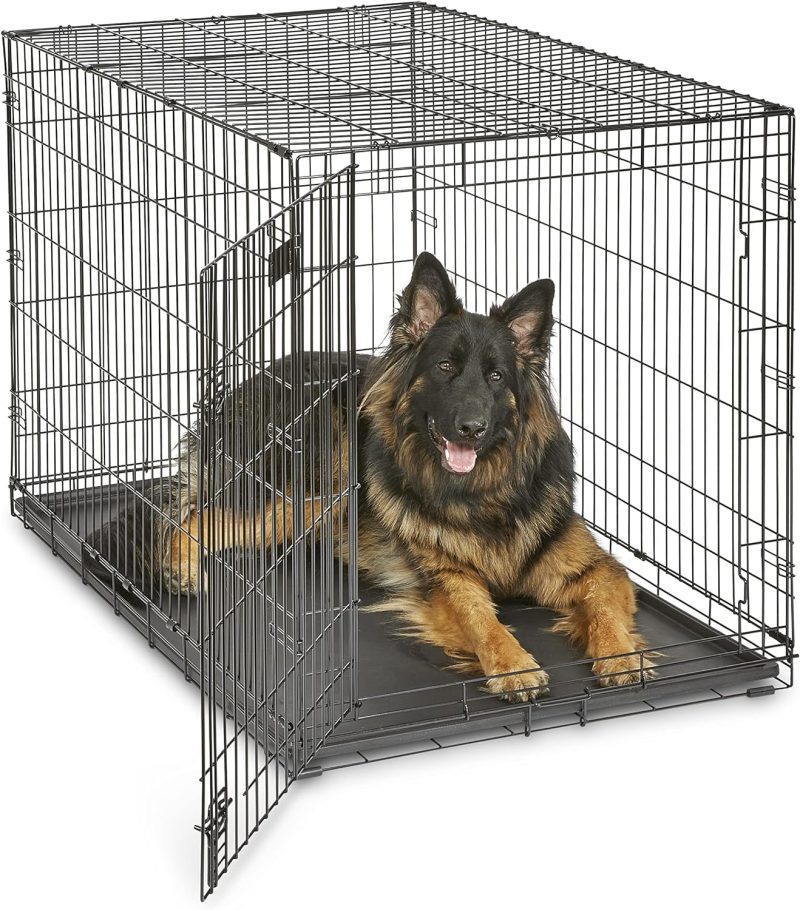 MidWest Homes for Pets Newly Enhanced Single & Double Door iCrate Dog Crate, Includes Leak-Proof Pan, Floor Protecting Feet , - Image 57