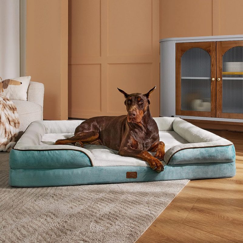 Bedsure Orthopedic Dog Bed for Medium Dogs -Foam Sofa with Removable Washable Cover, Waterproof Lining and Nonskid Bottom Couch, - Image 392