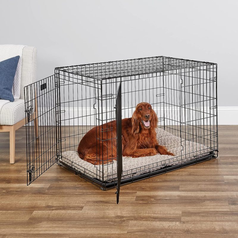 MidWest Homes for Pets Newly Enhanced Single & Double Door iCrate Dog Crate, Includes Leak-Proof Pan, Floor Protecting Feet , - Image 54