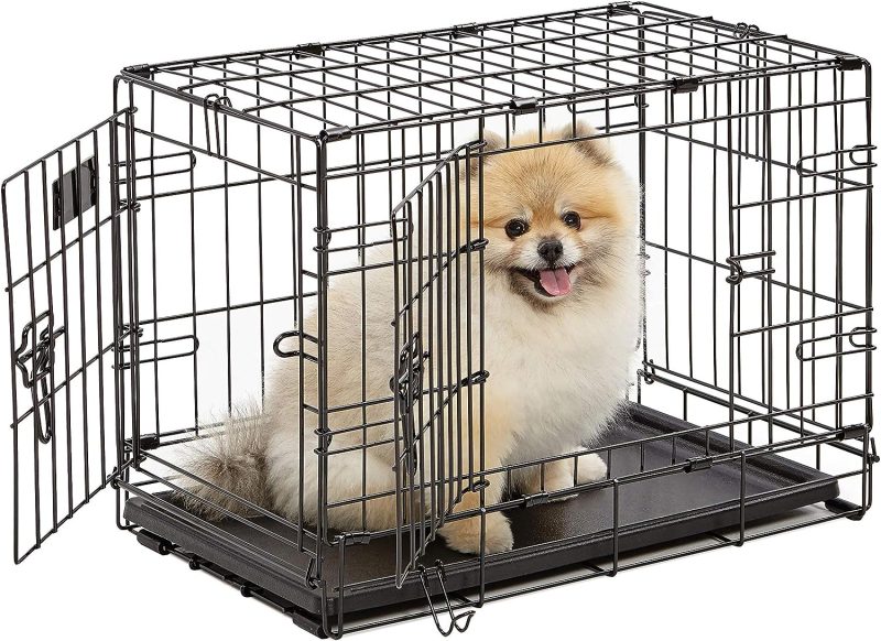 MidWest Homes for Pets Newly Enhanced Single & Double Door iCrate Dog Crate, Includes Leak-Proof Pan, Floor Protecting Feet , - Image 66