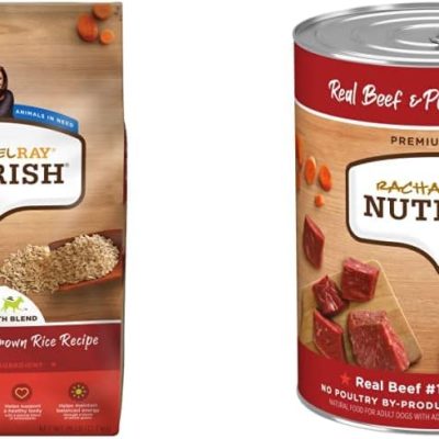 Rachael Ray Nutrish Premium Natural Dry Dog Food, Real Beef, Pea, & Brown Rice Recipe, 40 Pound Bag (Packaging May Vary)