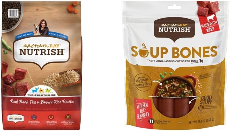 Rachael Ray Nutrish Premium Natural Dry Dog Food, Real Beef, Pea, & Brown Rice Recipe, 40 Pound Bag (Packaging May Vary) - Image 140