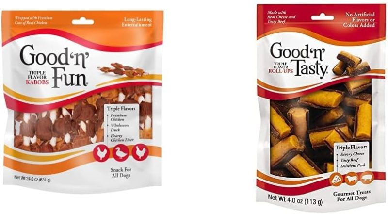 Good'N'Fun Triple Flavored Rawhide Kabobs for Dogs, 1.5 Pound (Pack of 1) - Image 34