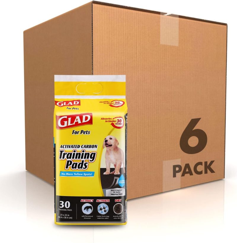 Glad for Pets Black Charcoal Training Pads for Dogs, 23" x 23" - Super Absorbent & Odor Neutralizing Dog Potty Pads, - Image 34