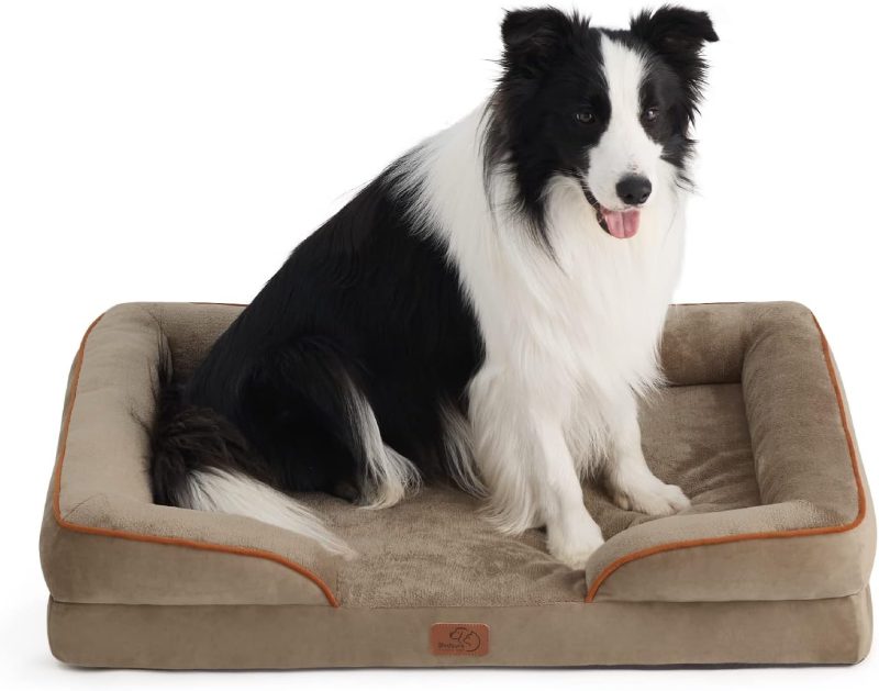 Bedsure Orthopedic Dog Bed for Medium Dogs - Waterproof Dog Sofa Bed Medium, Supportive Foam Pet Couch Bed with Removable - Image 155