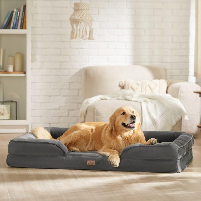 Bedsure Orthopedic Dog Bed for Medium Dogs - Waterproof Dog Sofa Bed Medium, Supportive Foam Pet Couch Bed with Removable - Image 25