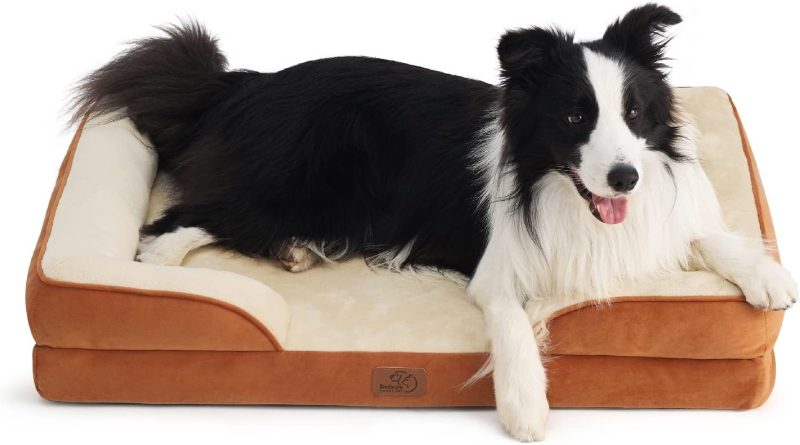 Bedsure Orthopedic Dog Bed for Medium Dogs - Waterproof Dog Sofa Bed Medium, Supportive Foam Pet Couch Bed with Removable - Image 229