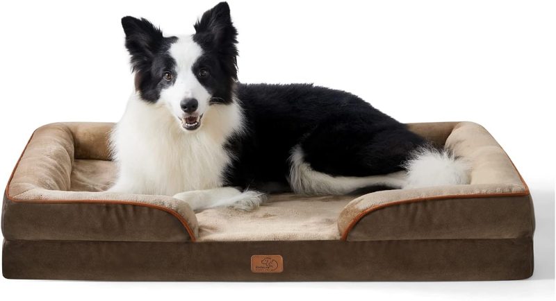 Bedsure Orthopedic Dog Bed for Medium Dogs - Waterproof Dog Sofa Bed Medium, Supportive Foam Pet Couch Bed with Removable - Image 95