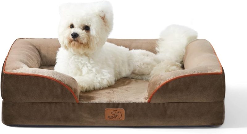 Bedsure Orthopedic Dog Bed for Medium Dogs - Waterproof Dog Sofa Bed Medium, Supportive Foam Pet Couch Bed with Removable - Image 380