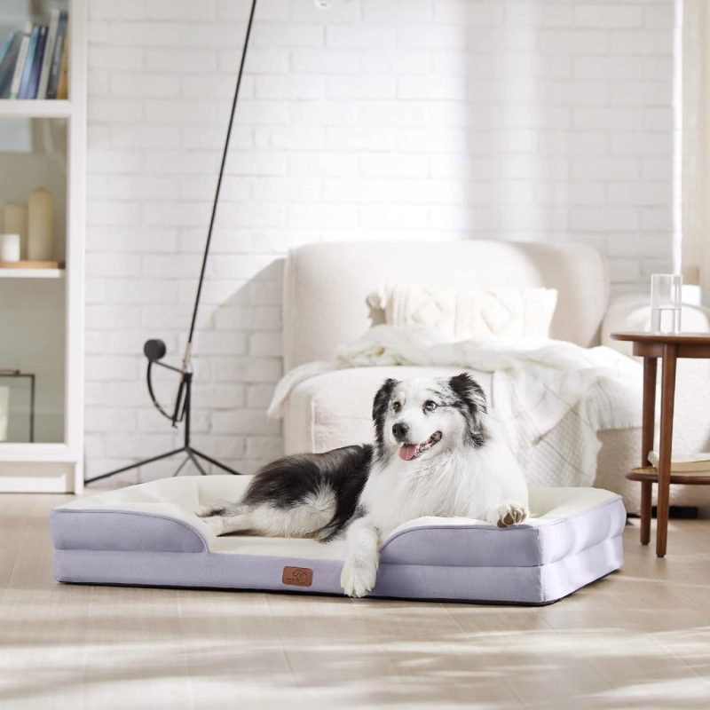 Bedsure Orthopedic Dog Bed for Medium Dogs - Waterproof Dog Sofa Bed Medium, Supportive Foam Pet Couch Bed with Removable - Image 75