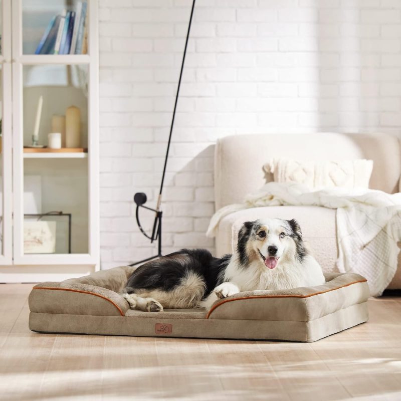 Bedsure Orthopedic Dog Bed for Medium Dogs - Waterproof Dog Sofa Bed Medium, Supportive Foam Pet Couch Bed with Removable - Image 214