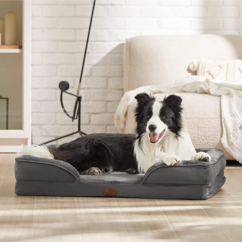 Bedsure Orthopedic Dog Bed for Medium Dogs - Waterproof Dog Sofa Bed Medium, Supportive Foam Pet Couch Bed with Removable - Image 346