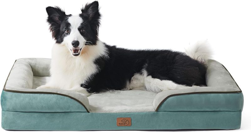 Bedsure Orthopedic Dog Bed for Medium Dogs - Waterproof Dog Sofa Bed Medium, Supportive Foam Pet Couch Bed with Removable - Image 224