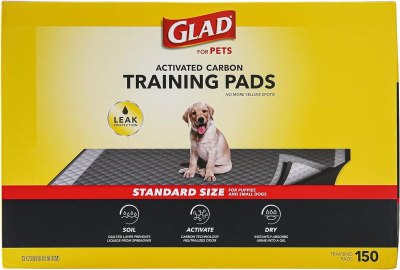 Glad for Pets Black Charcoal Training Pads for Dogs, 23" x 23" - Super Absorbent & Odor Neutralizing Dog Potty Pads, - Image 28