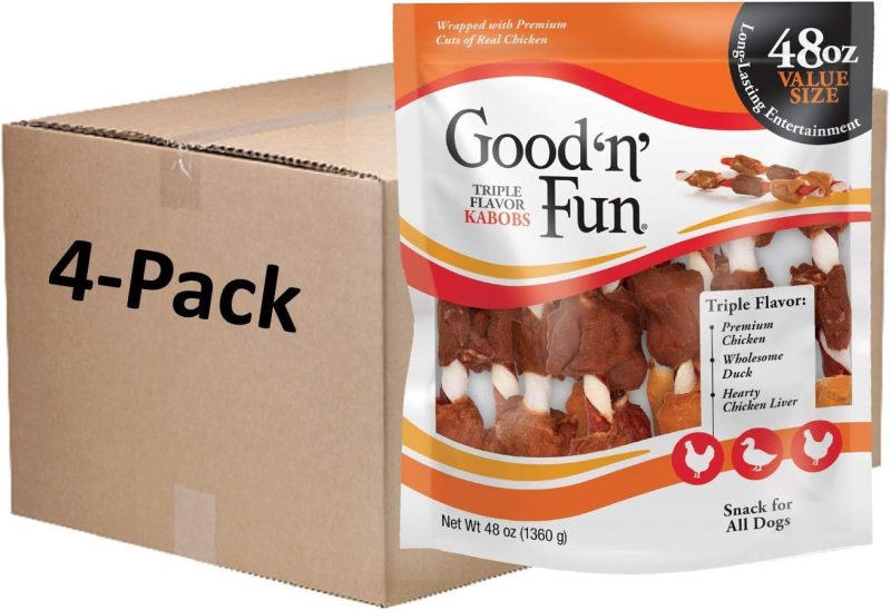 Good'N'Fun Triple Flavored Rawhide Kabobs for Dogs, 1.5 Pound (Pack of 1) - Image 26