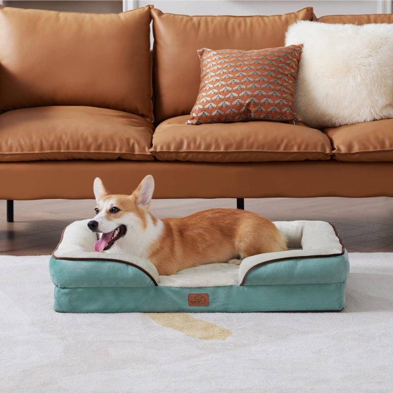 Bedsure Orthopedic Dog Bed for Medium Dogs - Waterproof Dog Sofa Bed Medium, Supportive Foam Pet Couch Bed with Removable - Image 379