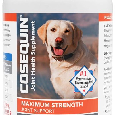 Nutramax Cosequin Maximum Strength Joint Health Supplement for Dogs - With Glucosamine, Chondroitin, and MSM, 132 Chewable