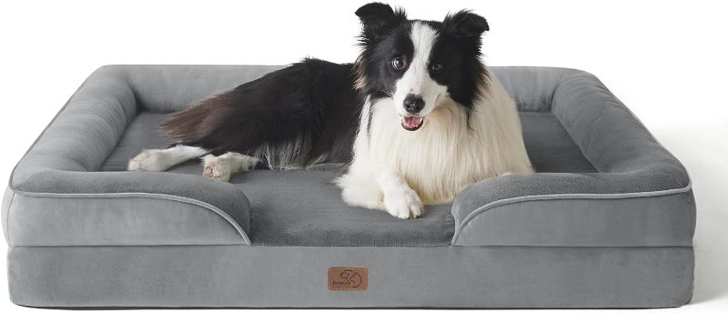 Bedsure Orthopedic Dog Bed for Medium Dogs - Waterproof Dog Sofa Bed Medium, Supportive Foam Pet Couch Bed with Removable - Image 362