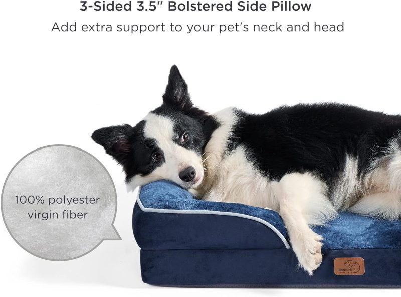 Bedsure Orthopedic Dog Bed for Medium Dogs - Waterproof Dog Sofa Bed Medium, Supportive Foam Pet Couch Bed with Removable - Image 243