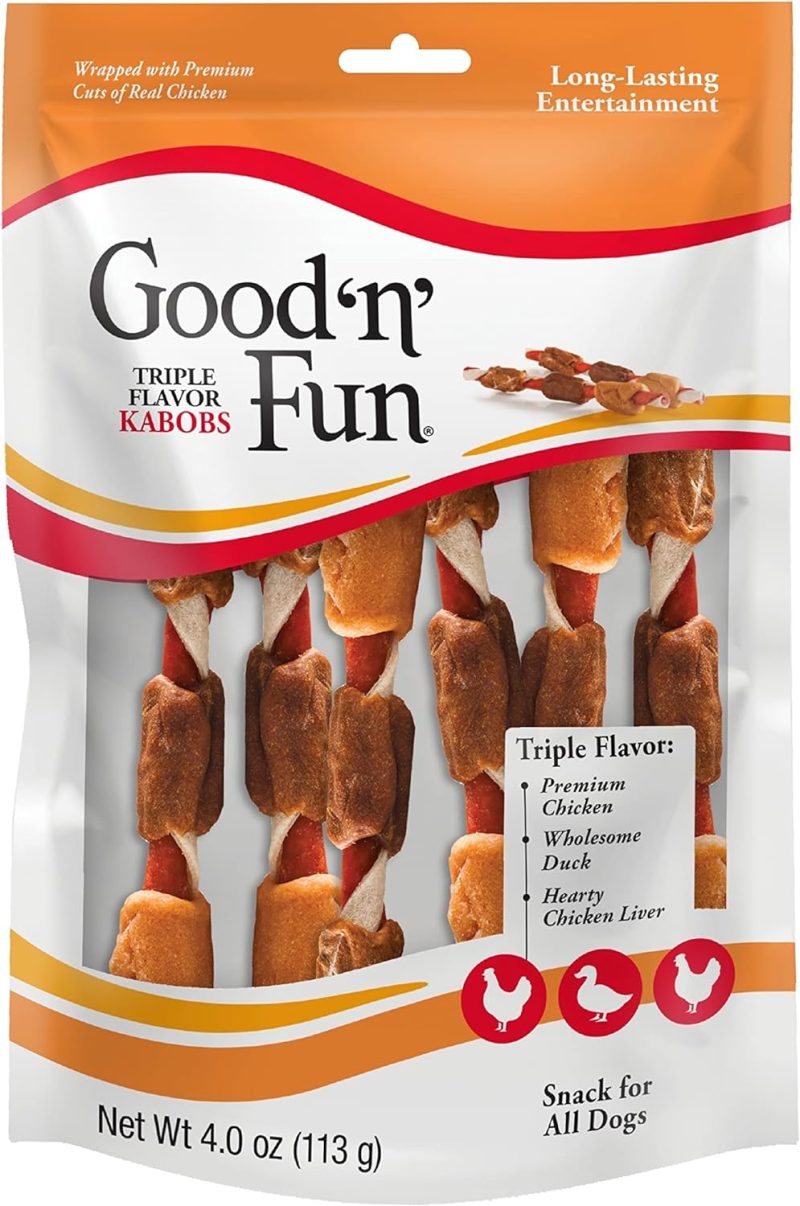 Good'N'Fun Triple Flavored Rawhide Kabobs for Dogs, 1.5 Pound (Pack of 1) - Image 30