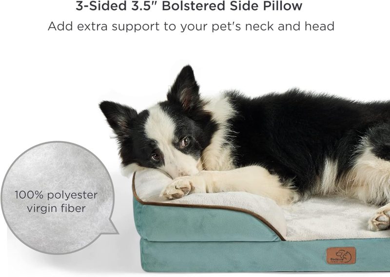 Bedsure Orthopedic Dog Bed for Medium Dogs - Waterproof Dog Sofa Bed Medium, Supportive Foam Pet Couch Bed with Removable - Image 83