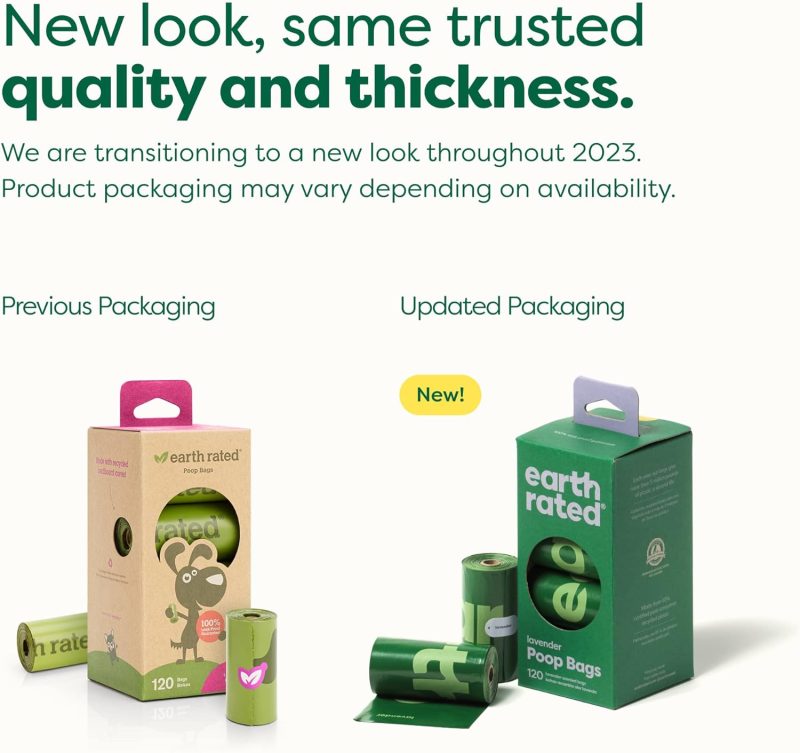 Earth Rated Dog Poop Bags, New Look, Guaranteed Leak Proof and Extra Thick Waste Bag Refill Rolls For Dogs, Lavender Scented, - Image 9