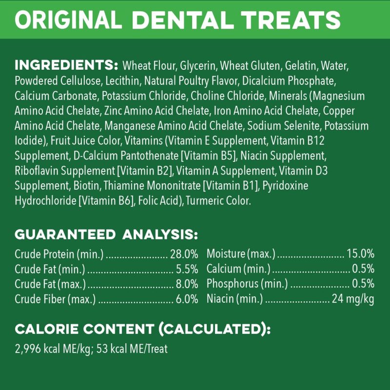 GREENIES Original Regular Natural Dog Dental Chews Oral Health Dog Treats, 36 Count (Pack of 1) - Image 50