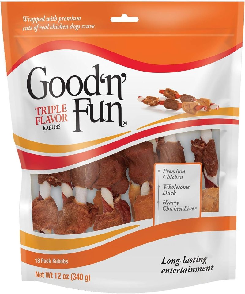Good'N'Fun Triple Flavored Rawhide Kabobs for Dogs, 1.5 Pound (Pack of 1) - Image 10