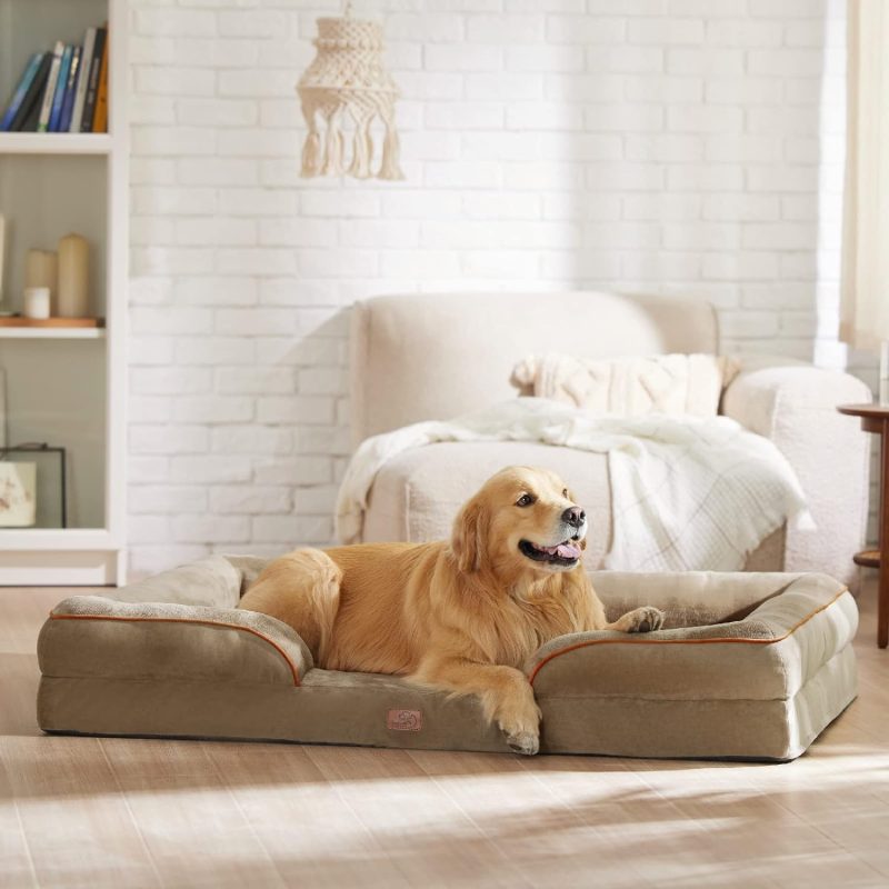Bedsure Orthopedic Dog Bed for Medium Dogs - Waterproof Dog Sofa Bed Medium, Supportive Foam Pet Couch Bed with Removable - Image 71