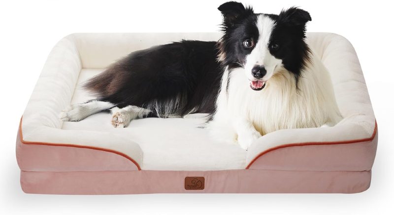 Bedsure Orthopedic Dog Bed for Medium Dogs - Waterproof Dog Sofa Bed Medium, Supportive Foam Pet Couch Bed with Removable - Image 62