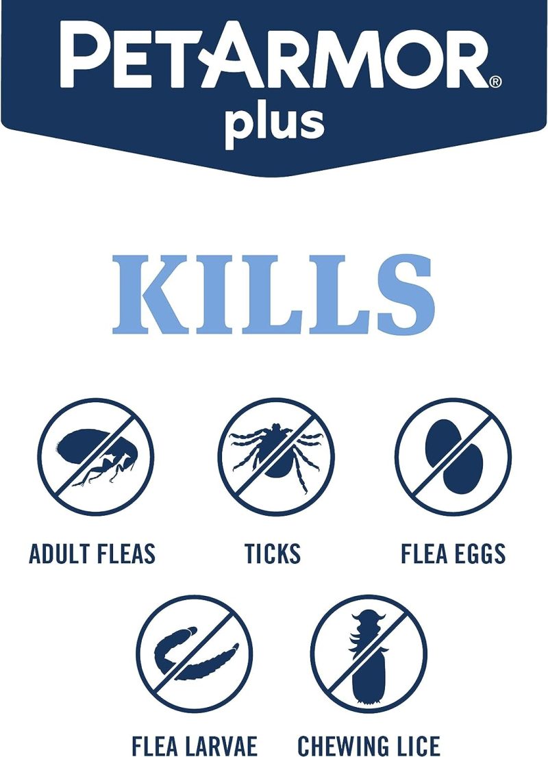 PetArmor Plus Flea and Tick Prevention for Dogs, Dog Flea and Tick Treatment, Waterproof Topical, Fast Acting, Small Dogs (5-22 - Image 3