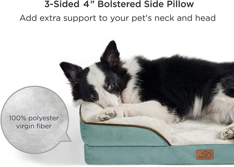 Bedsure Orthopedic Dog Bed for Medium Dogs - Waterproof Dog Sofa Bed Medium, Supportive Foam Pet Couch Bed with Removable - Image 400